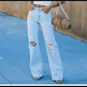 London High Rise 90’s Flare Denim